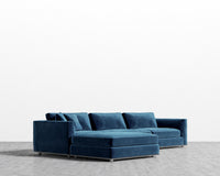 Milo Sectional - Plush Velvet - Cobalt
