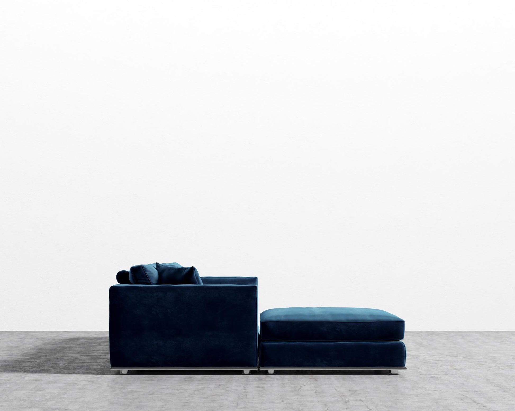 Milo Sectional - Plush Velvet - Cobalt