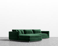 Milo Sectional - Plush Velvet - Moss