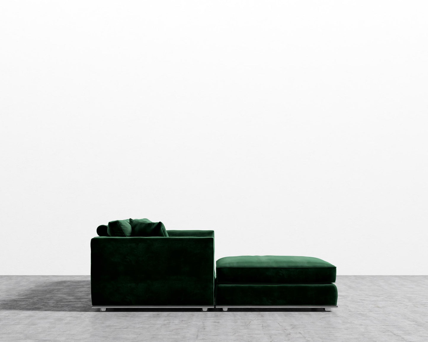 Milo Sectional - Plush Velvet - Moss