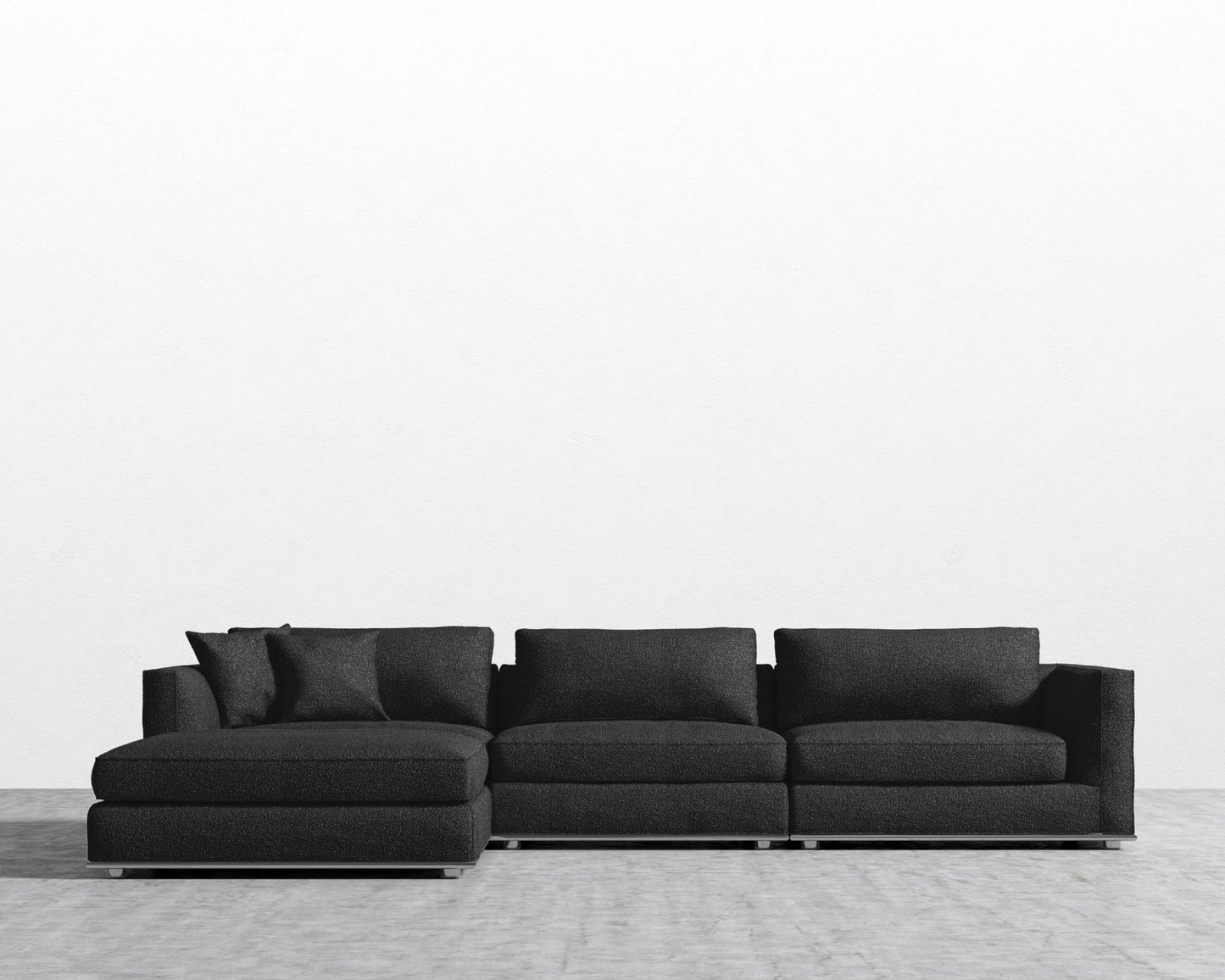 Milo Modular Sectional - Chatou Boucle - Caviar