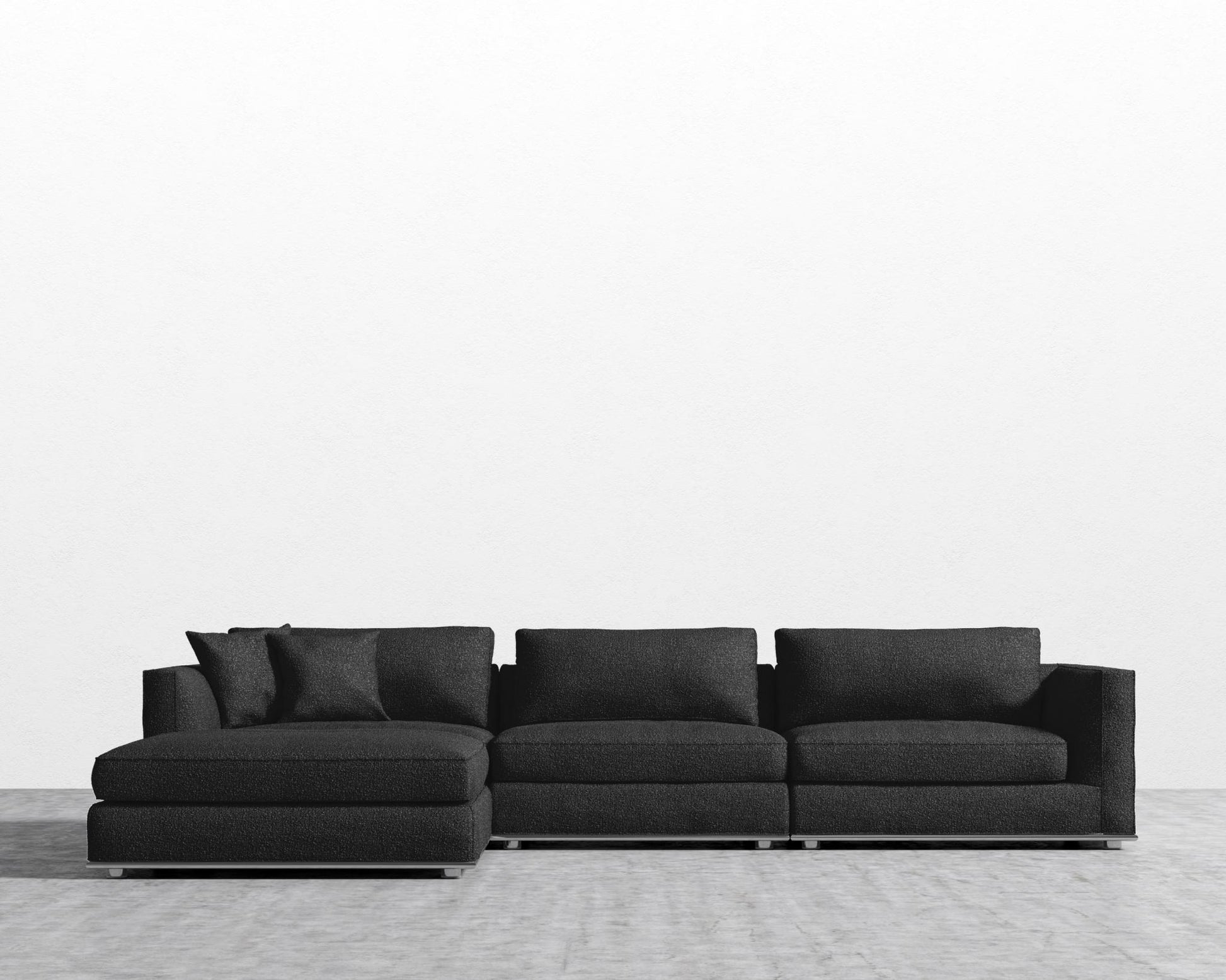 Milo Modular Sectional - Chatou Boucle - Caviar