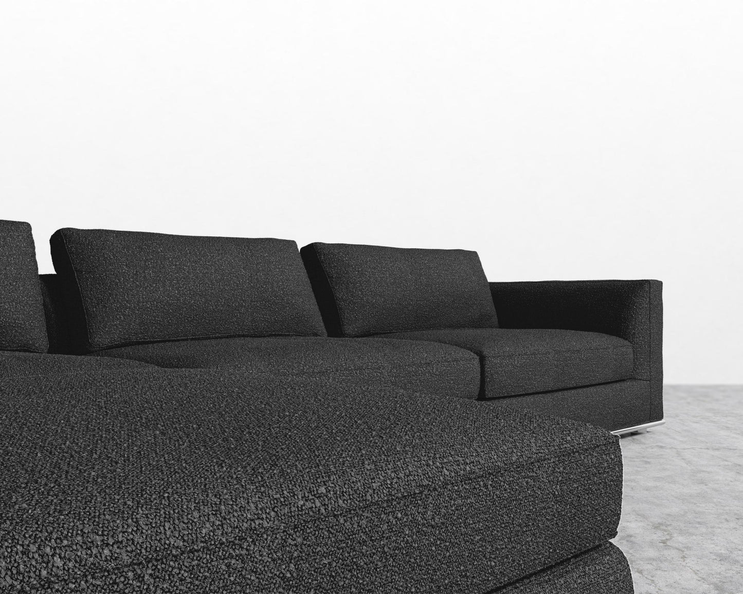 Milo Modular Sectional - Chatou Boucle - Caviar