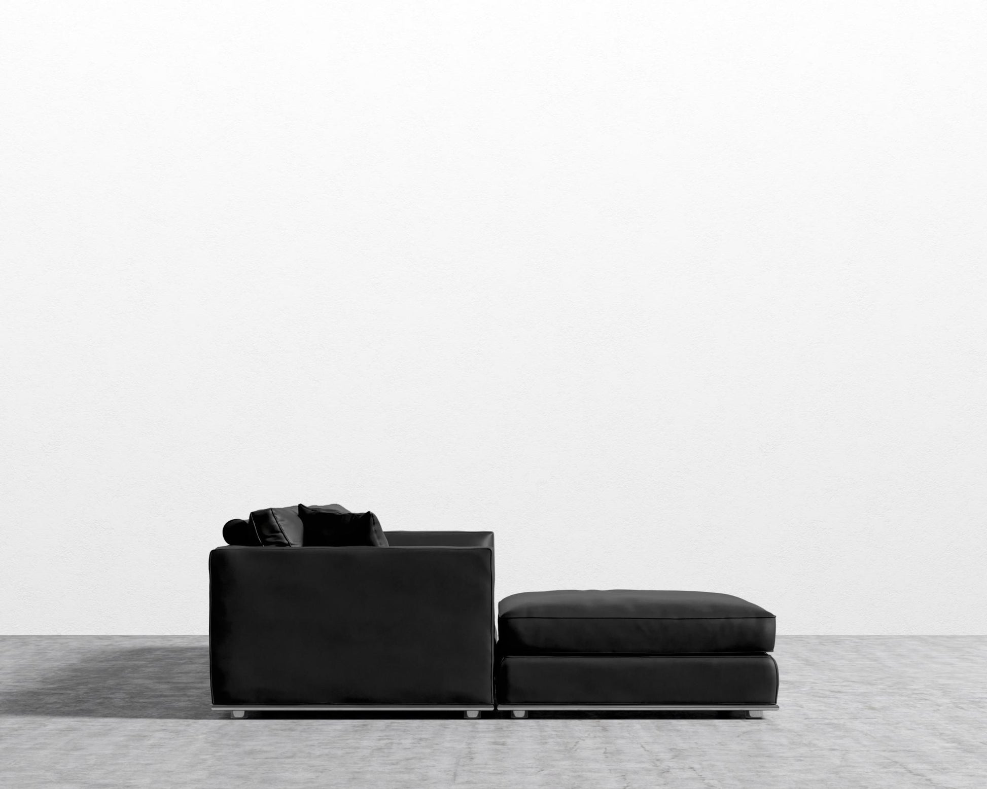 Milo Modular Sectional - Microfiber - Trento Jet Black