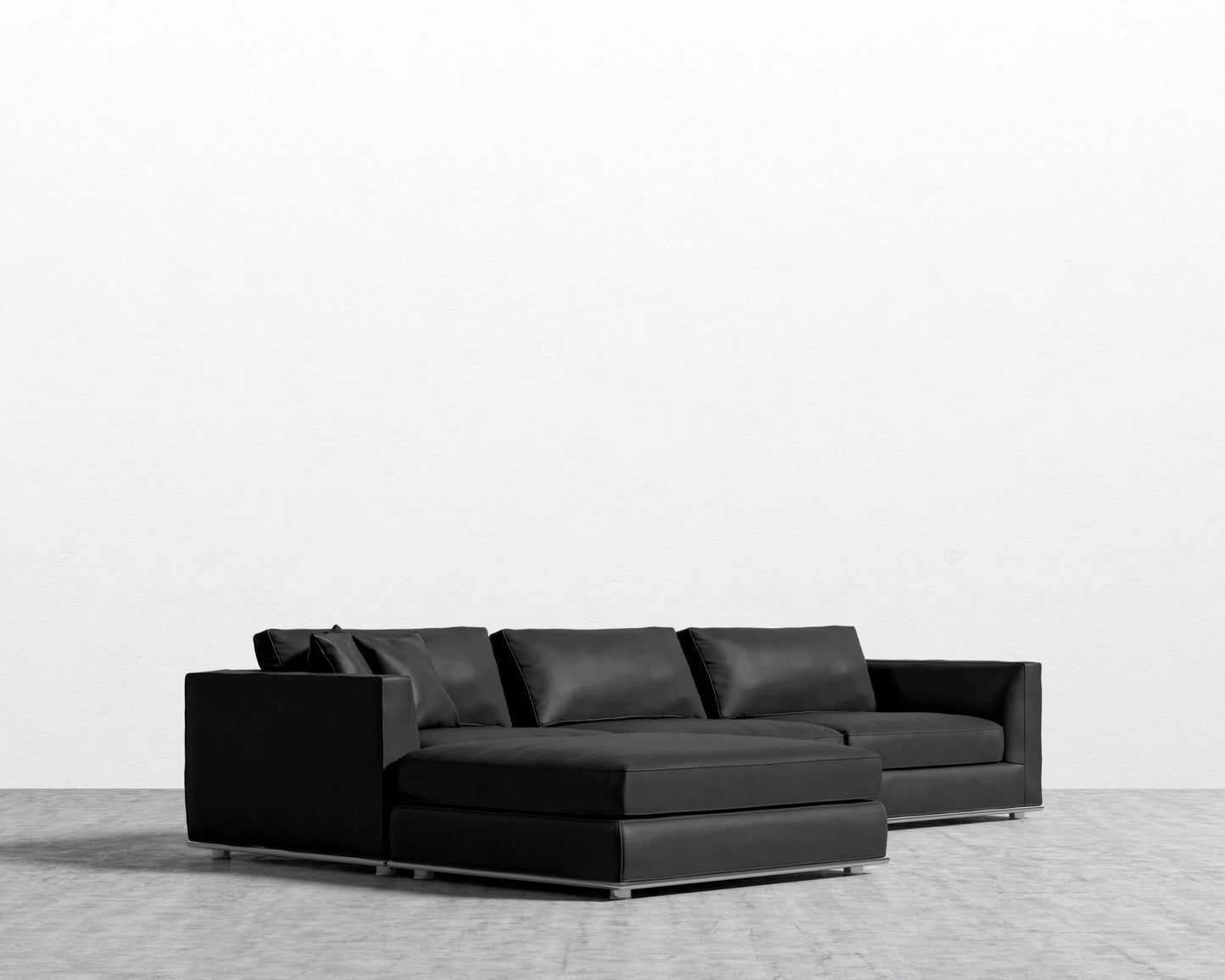 Milo Modular Sectional - Microfiber - Trento Jet Black