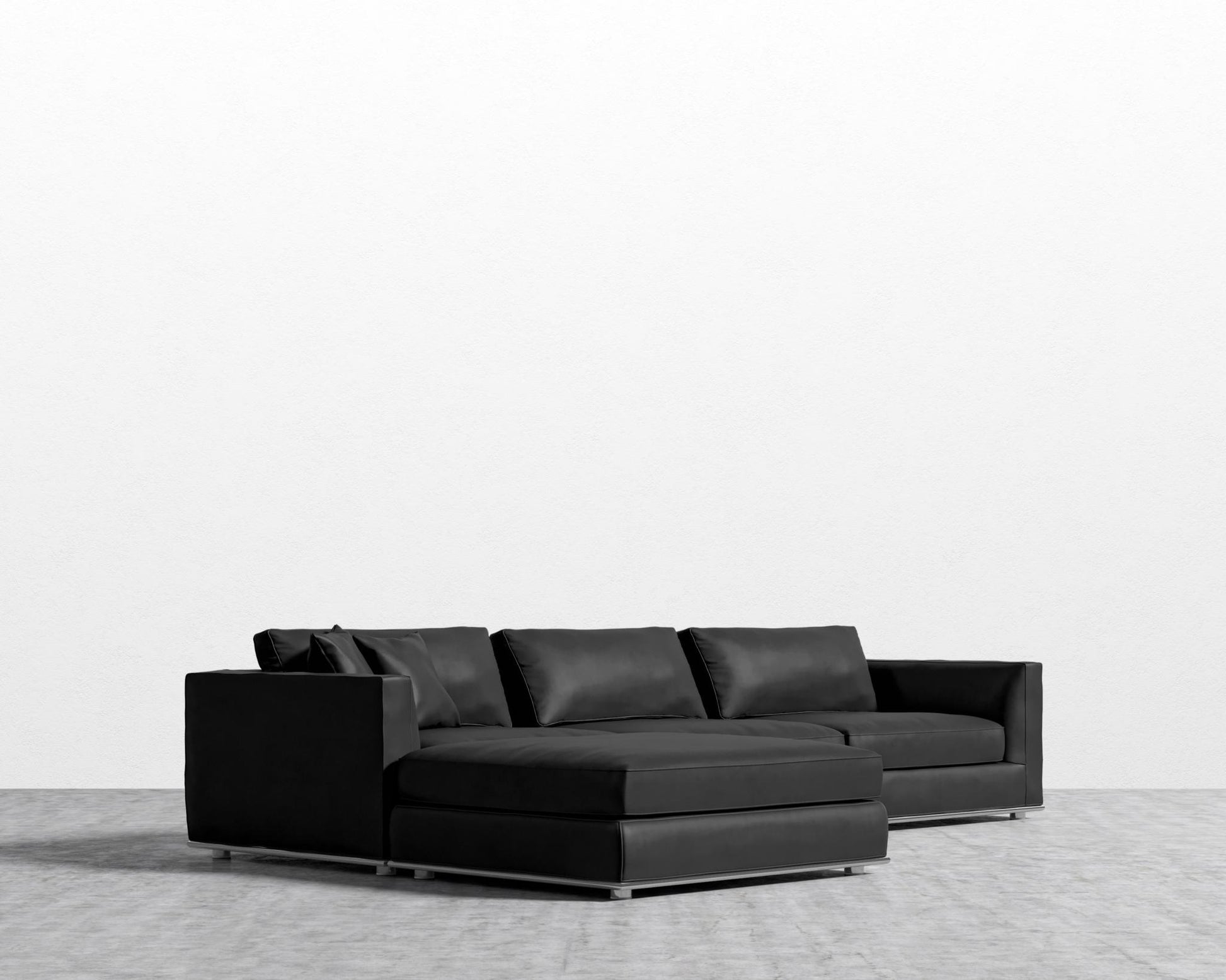Milo Modular Sectional - Microfiber - Trento Jet Black