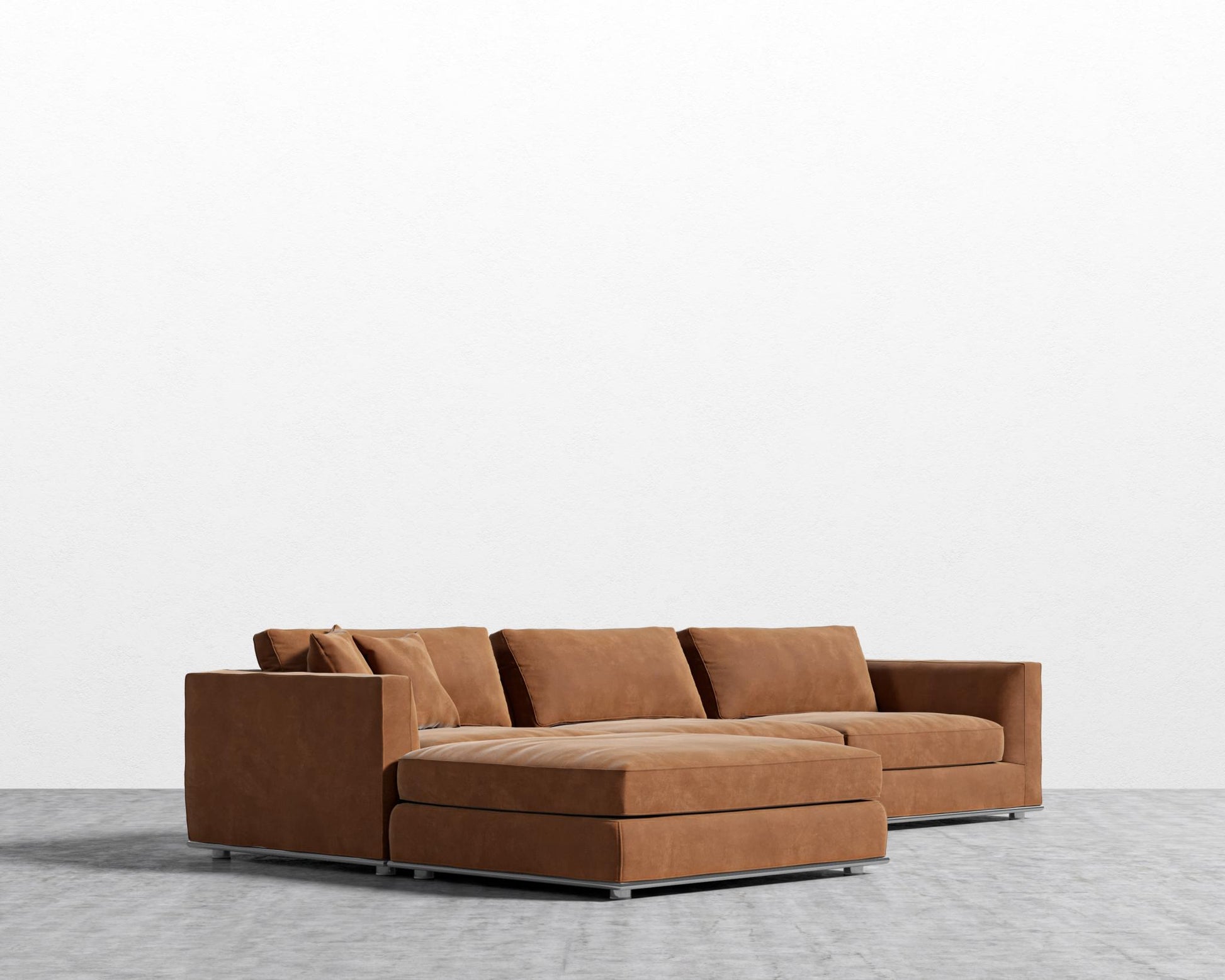 Milo Modular Sectional - Venice Vegan Suede - Cider