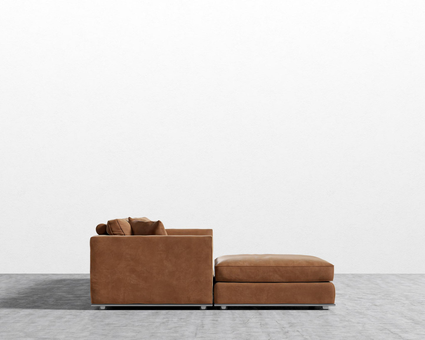 Milo Modular Sectional - Venice Vegan Suede - Cider