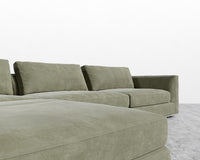 Milo Modular Sectional - Venice Vegan Suede - Sage