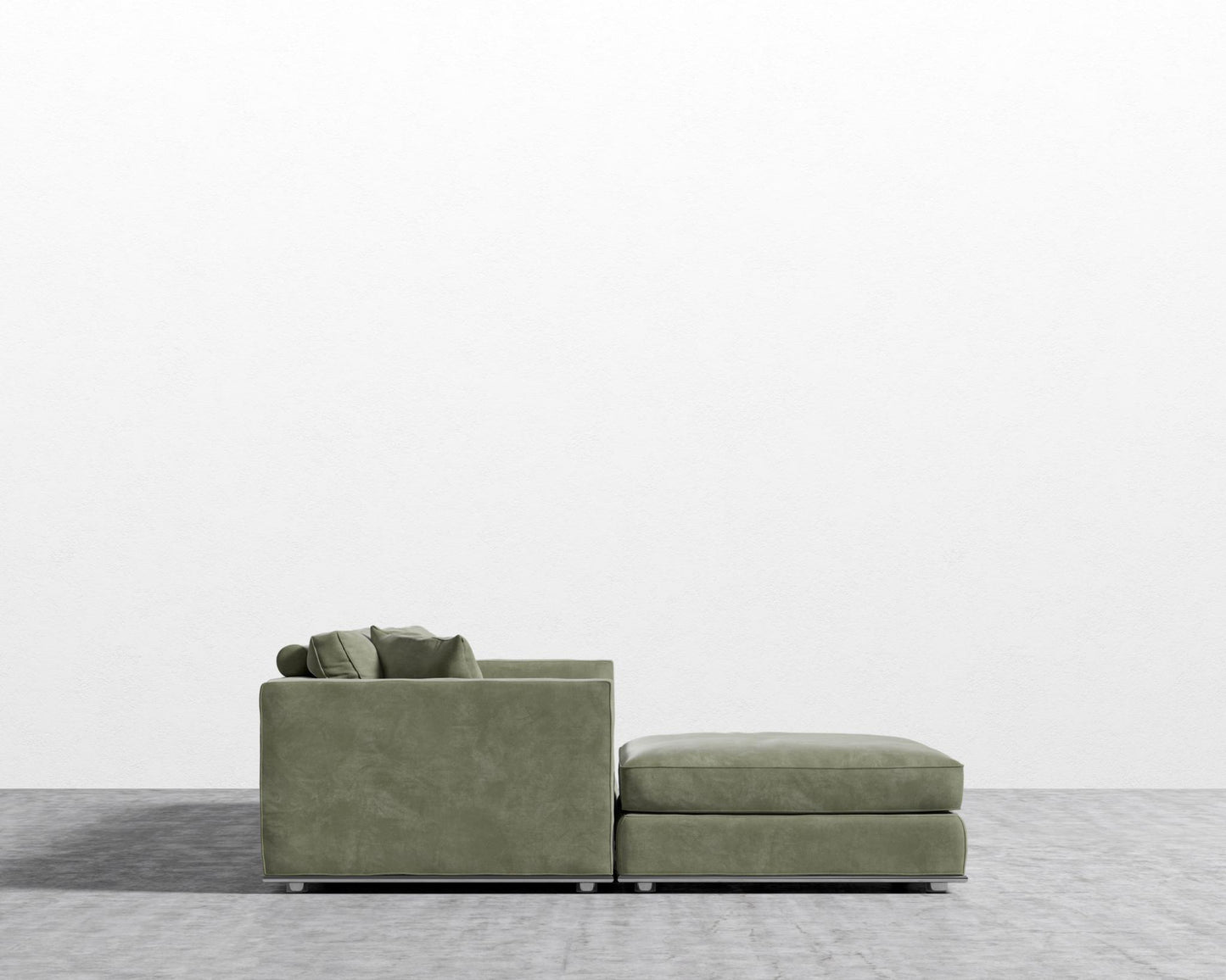 Milo Modular Sectional - Venice Vegan Suede - Sage