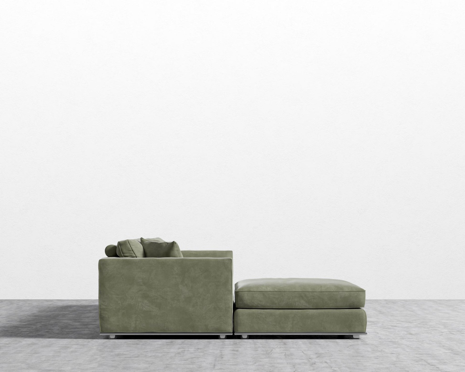 Milo Modular Sectional - Venice Vegan Suede - Sage