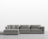 Milo Modular Sectional - Venice Vegan Suede - Strato