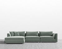 Milo Modular Sectional - Plush Velvet - Moonstone