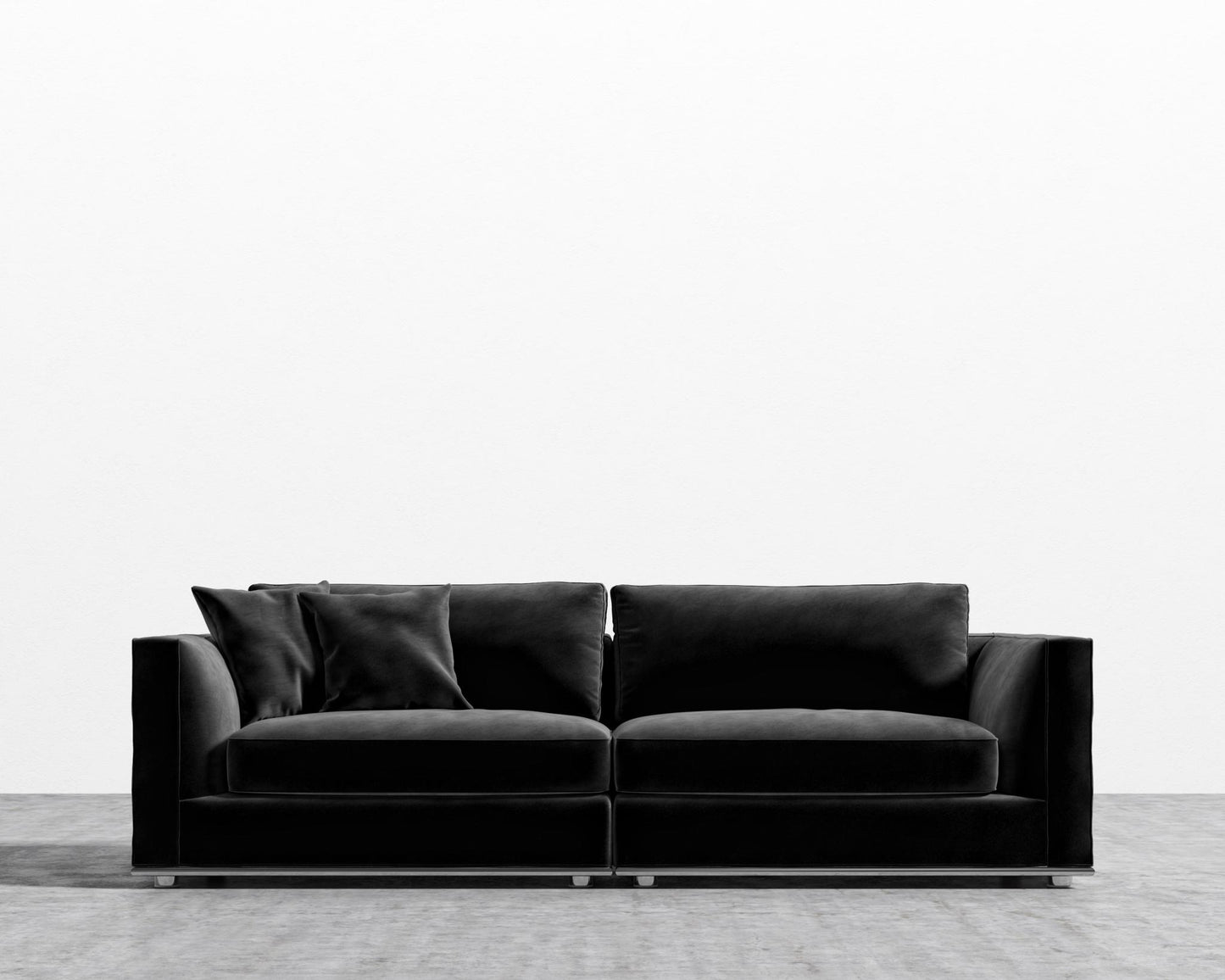 Milo Sofa - Vintage Velvet - Black