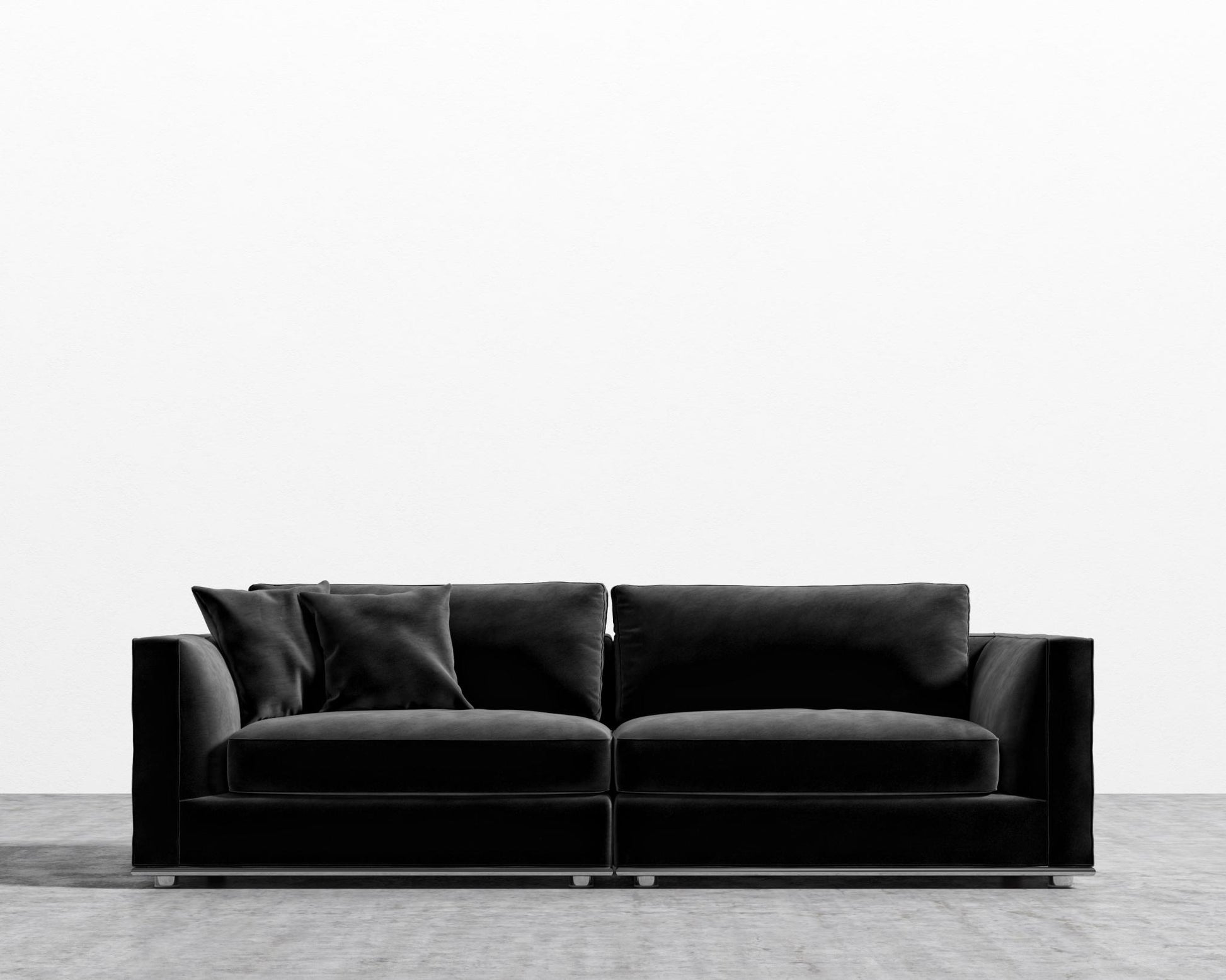 Milo Sofa - Vintage Velvet - Black