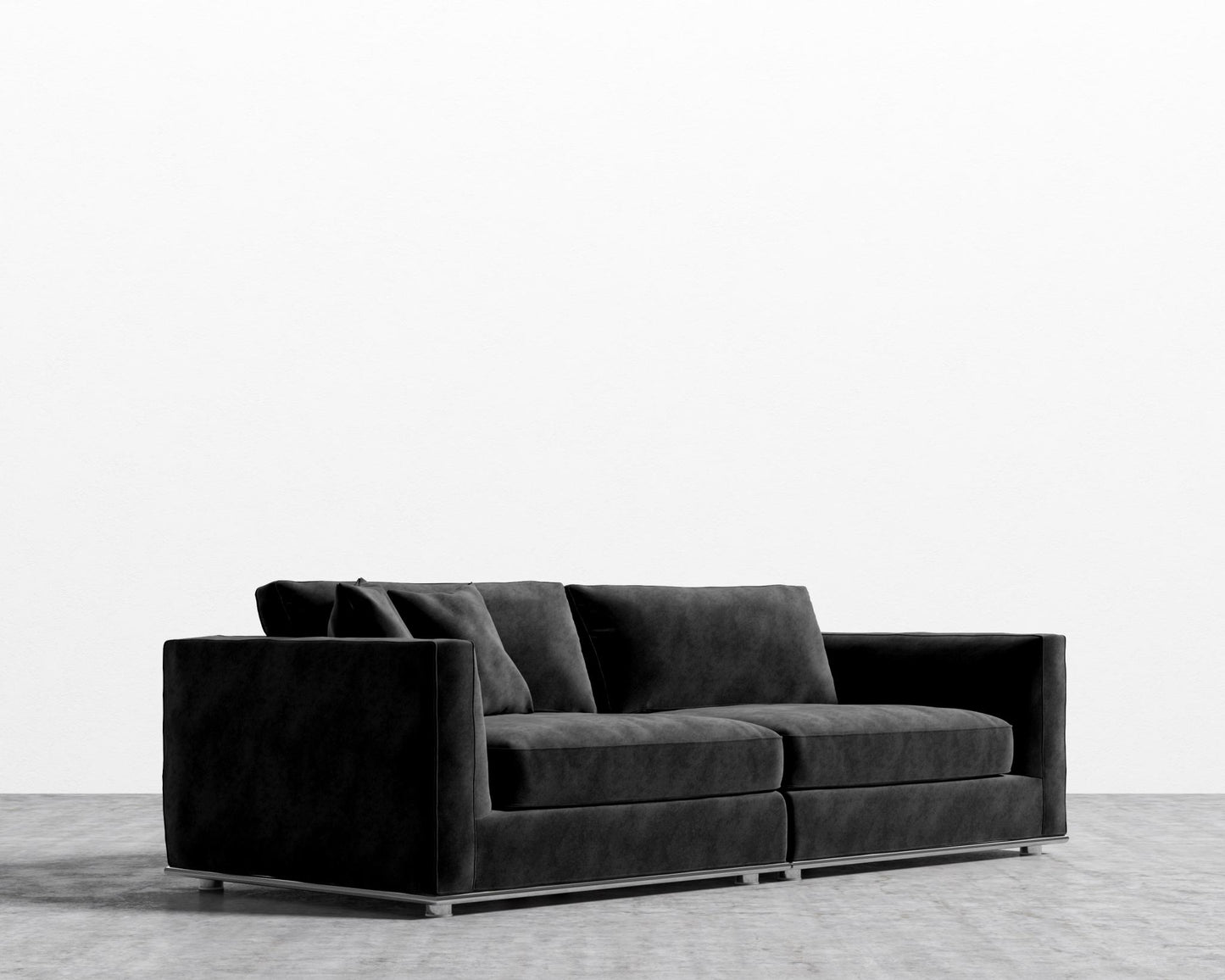 Milo Sofa - Vintage Velvet - Black
