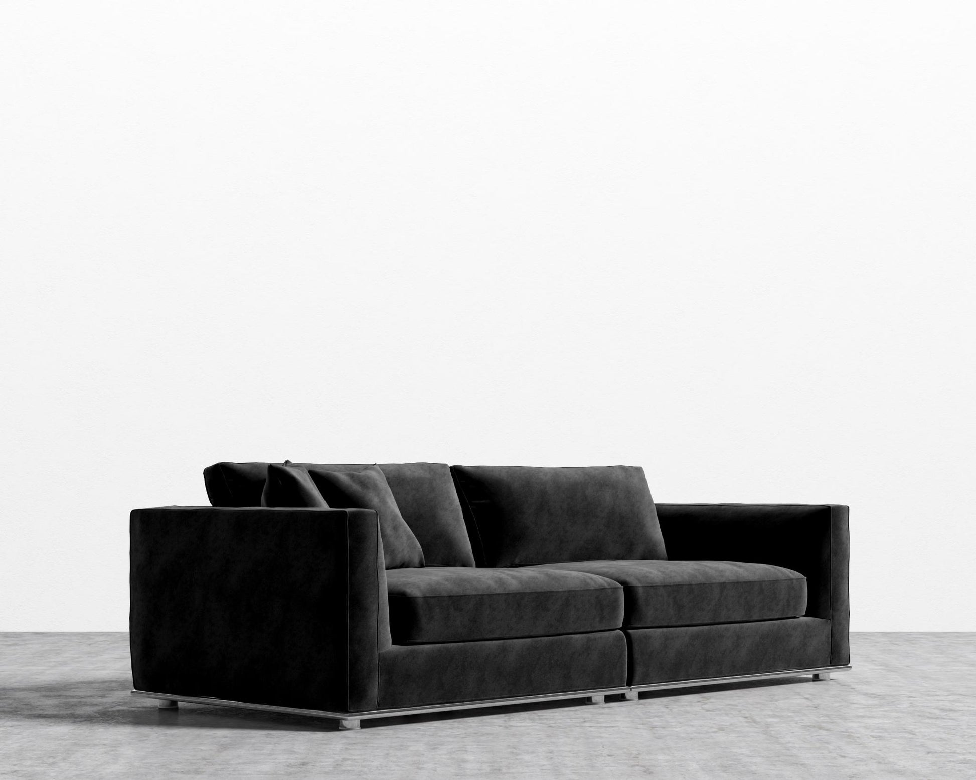 Milo Sofa - Vintage Velvet - Black