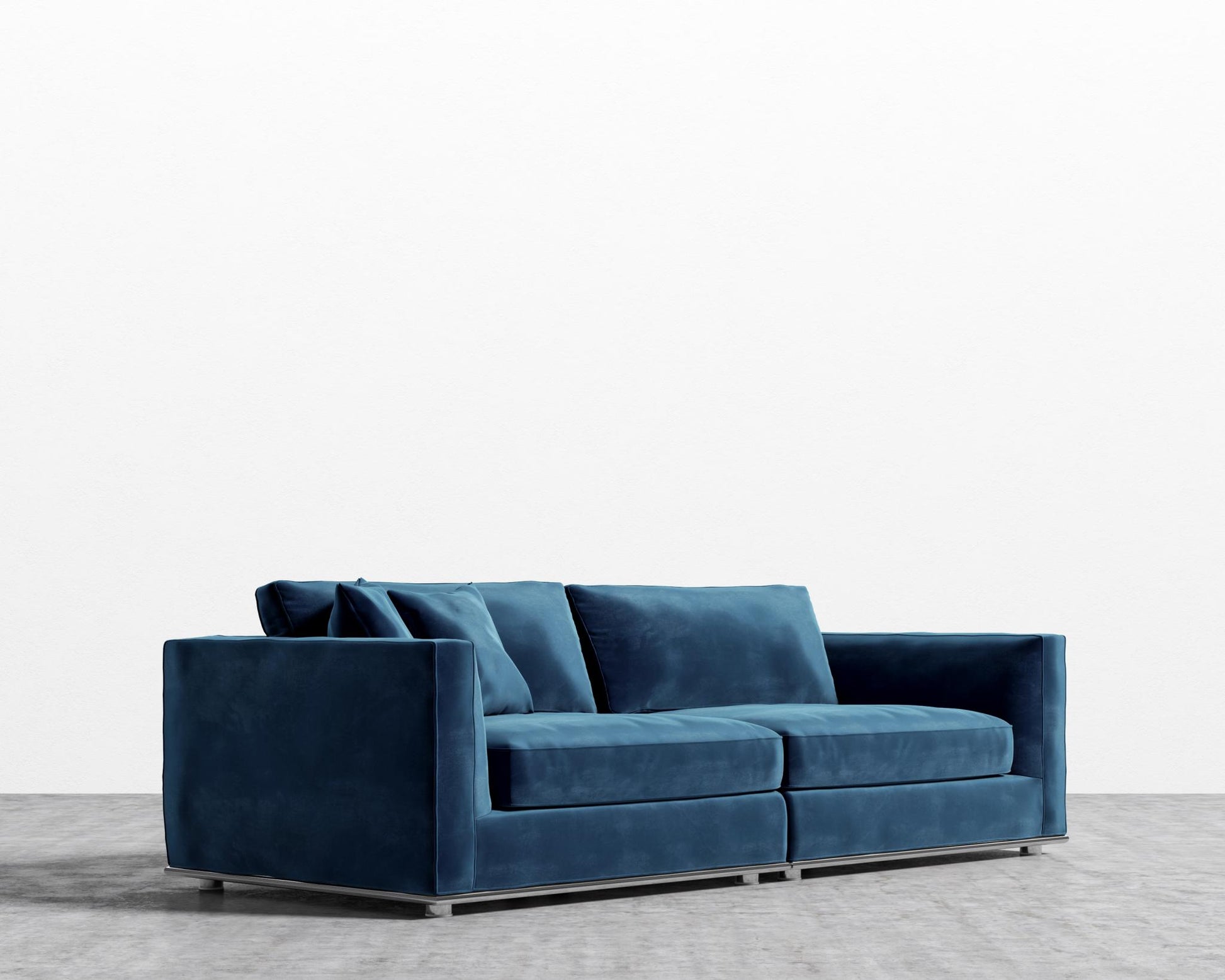 Milo Sofa - Plush Velvet - Cobalt