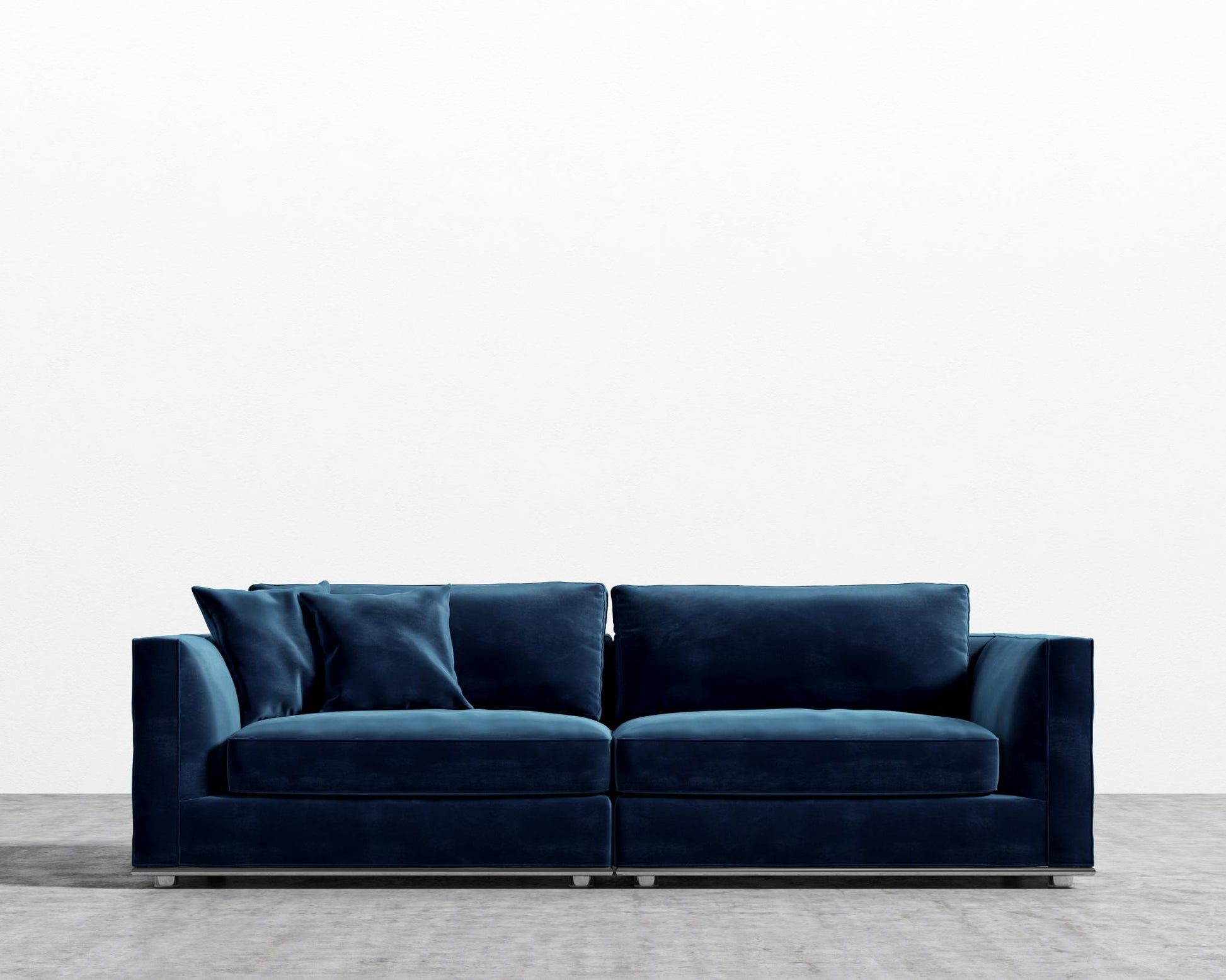 Milo Sofa - Plush Velvet - Cobalt