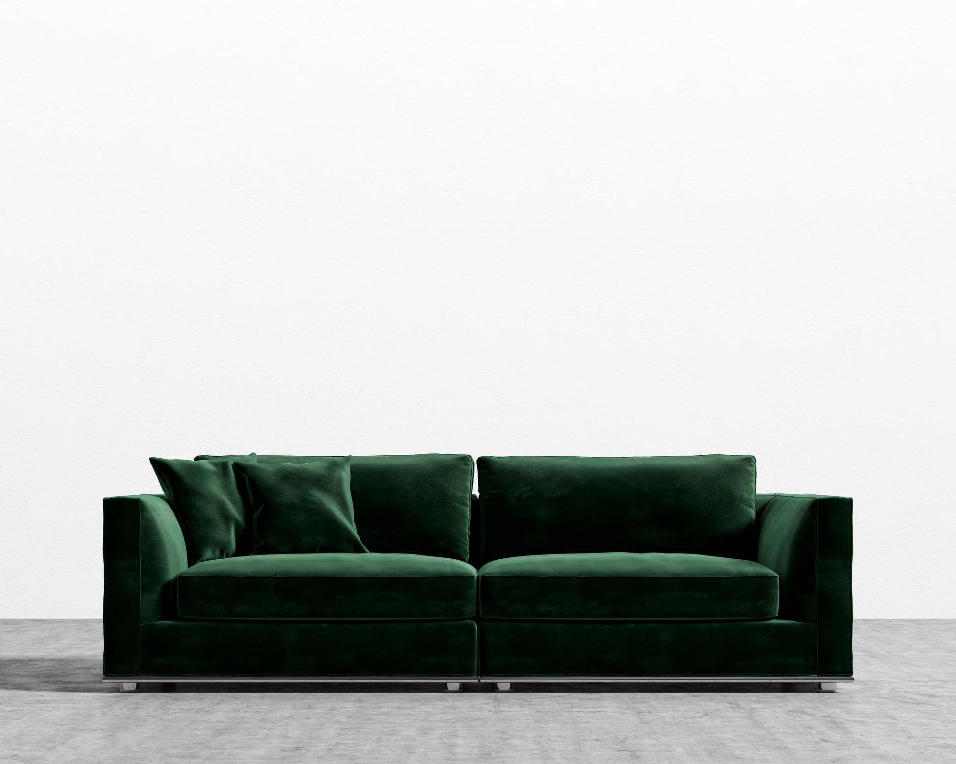 Milo Sofa - Plush Velvet - Moss