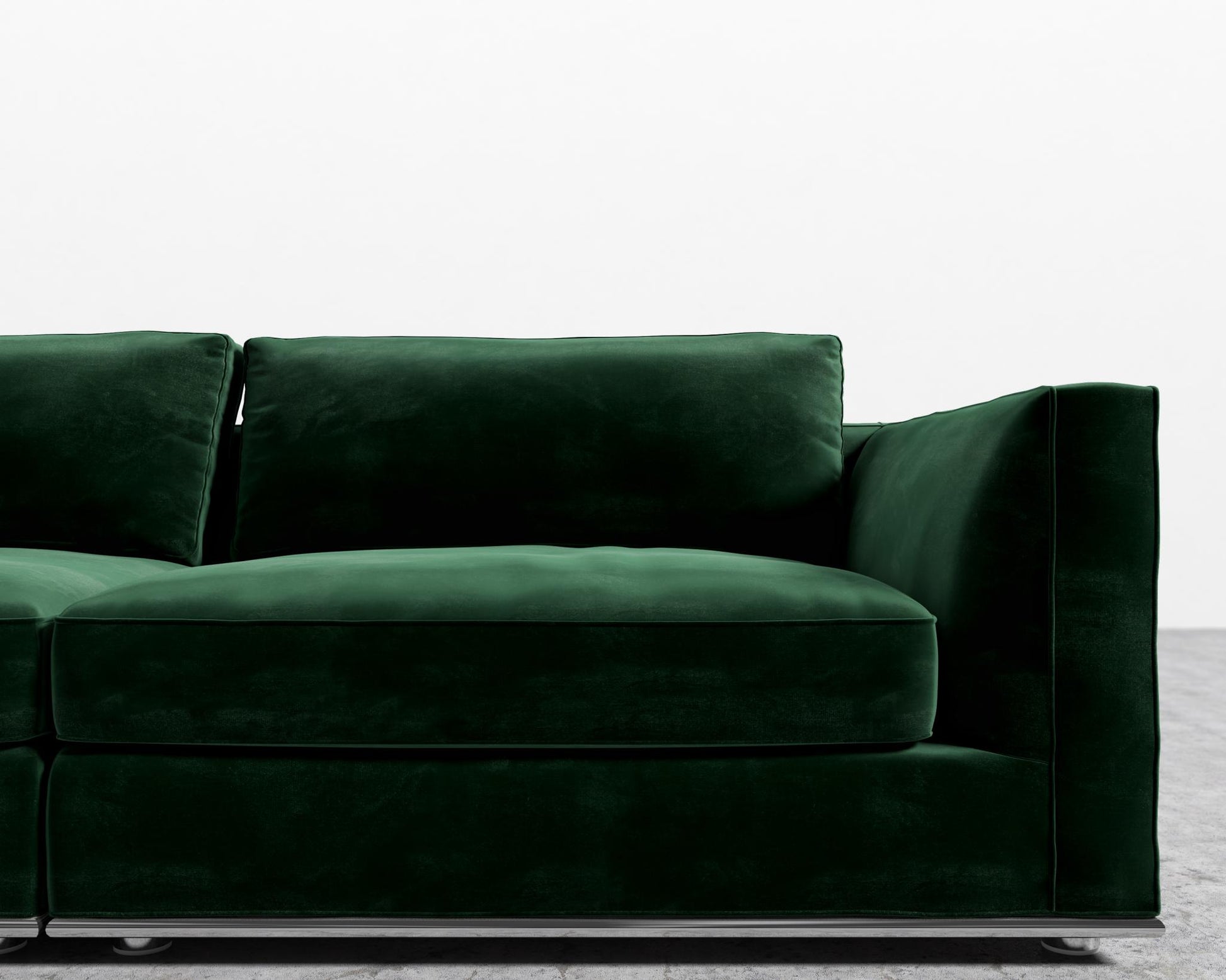 Milo Sofa - Plush Velvet - Moss