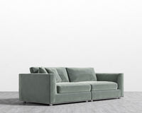 Milo Sofa - Plush Velvet - Moonstone