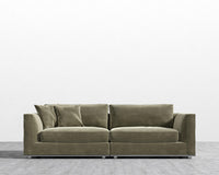 Milo Sofa - Signature Plush Velvet - Olive Green