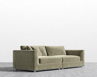 Milo Sofa - Signature Plush Velvet - Olive Green