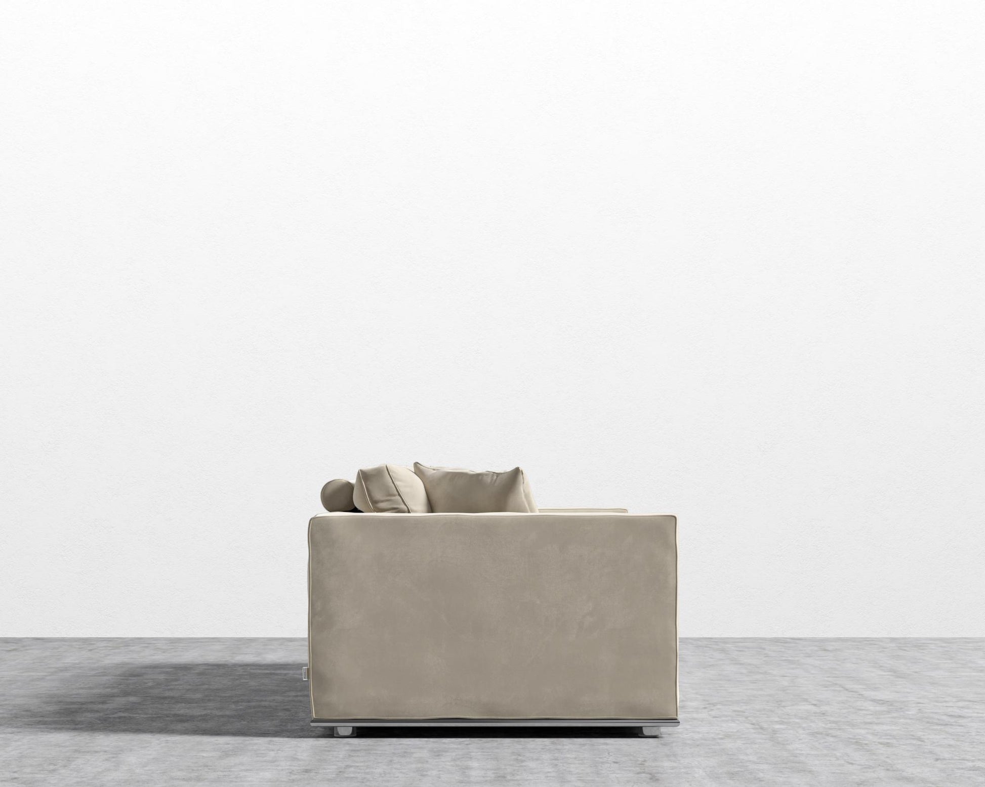 Milo Right Arm - Signature Plush Velvet - Warm Taupe