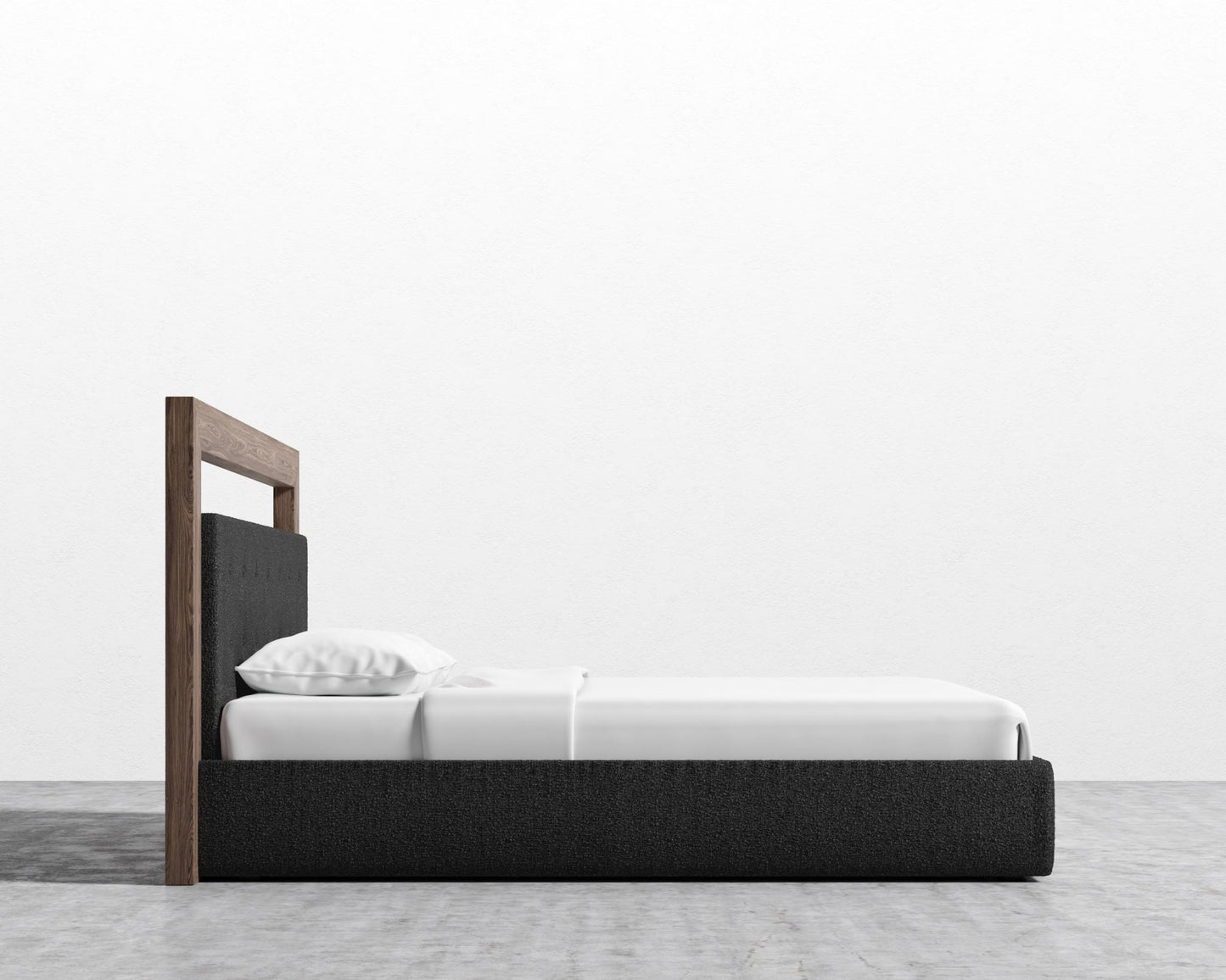 Chloe Bed - King - Chatou Boucle - Caviar