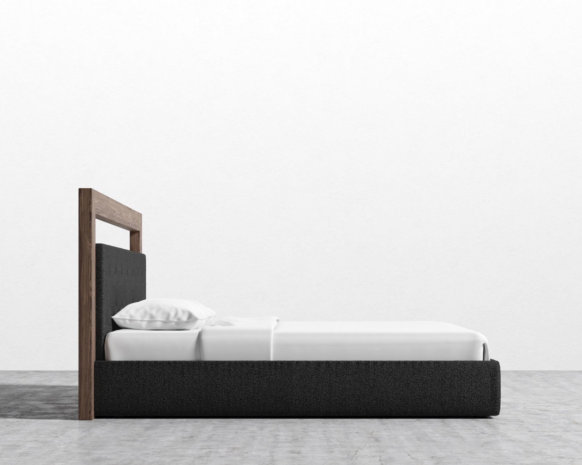 Chloe Bed - King - Chatou Boucle - Caviar