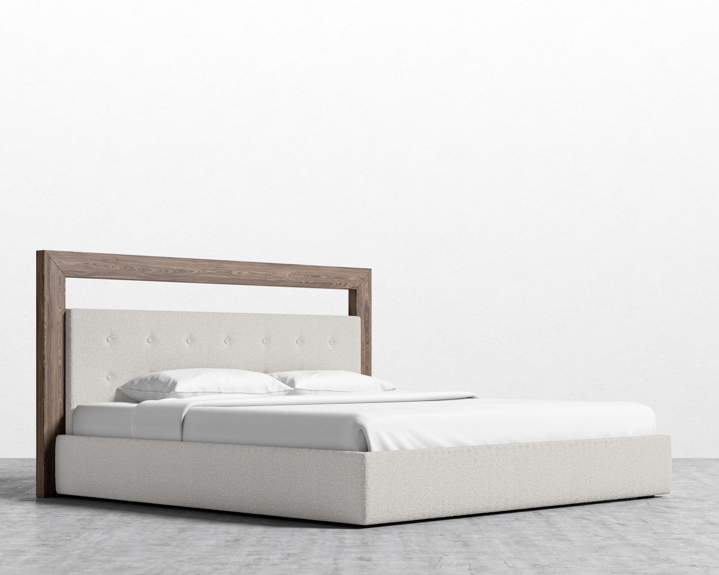 Chloe Bed - King - Chatou Boucle - Pearl