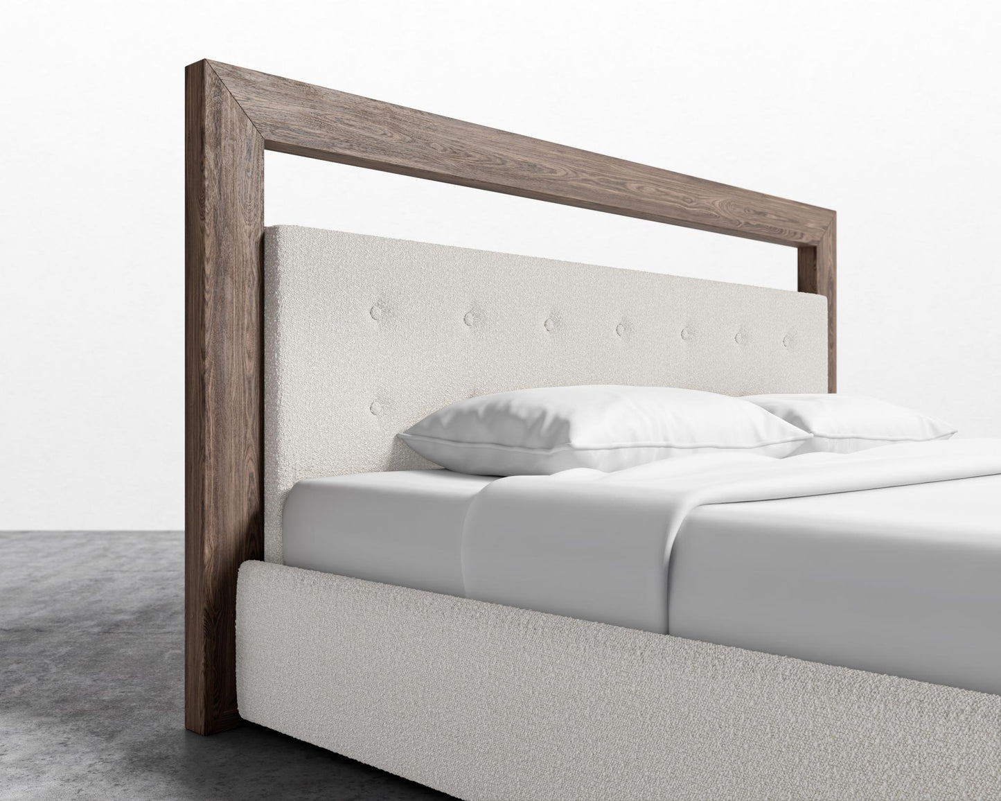 Chloe Bed - King - Chatou Boucle - Pearl