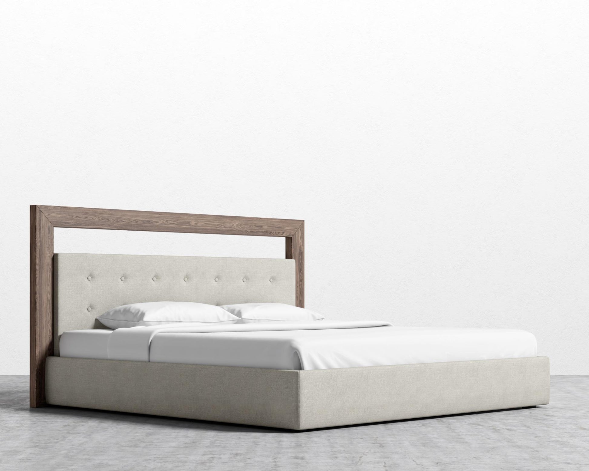 Chloe Bed - King - Leuven Linen - Haze