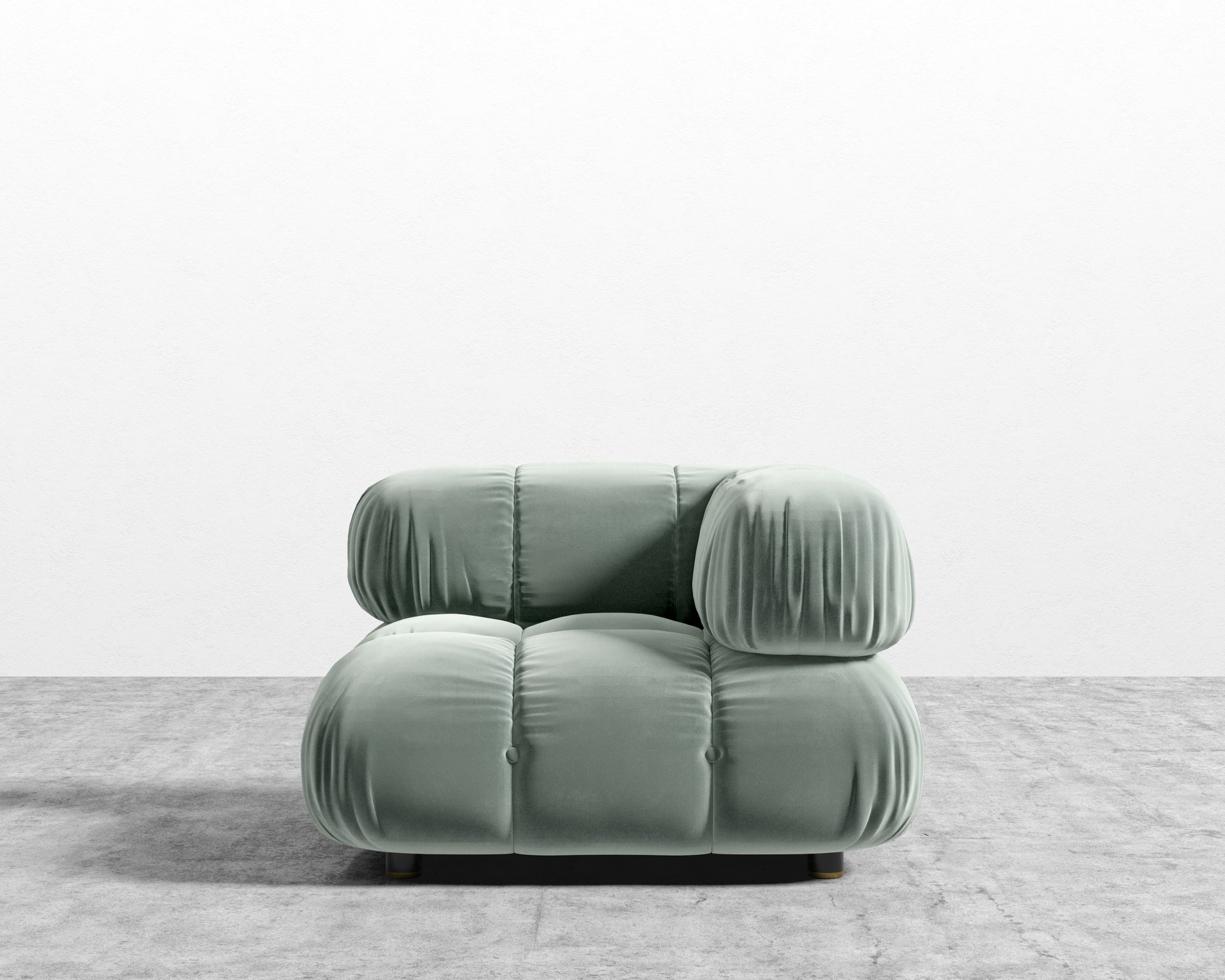 Belia Corner - Plush Velvet - Moonstone