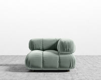 Belia Corner - Plush Velvet - Moonstone