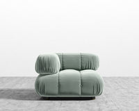 Belia Corner - Plush Velvet - Moonstone