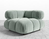 Belia Corner - Plush Velvet - Moonstone