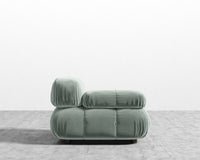 Belia Left Arm - Plush Velvet - Moonstone