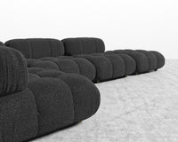 Belia Modular Sectional - Chatou Boucle - Caviar