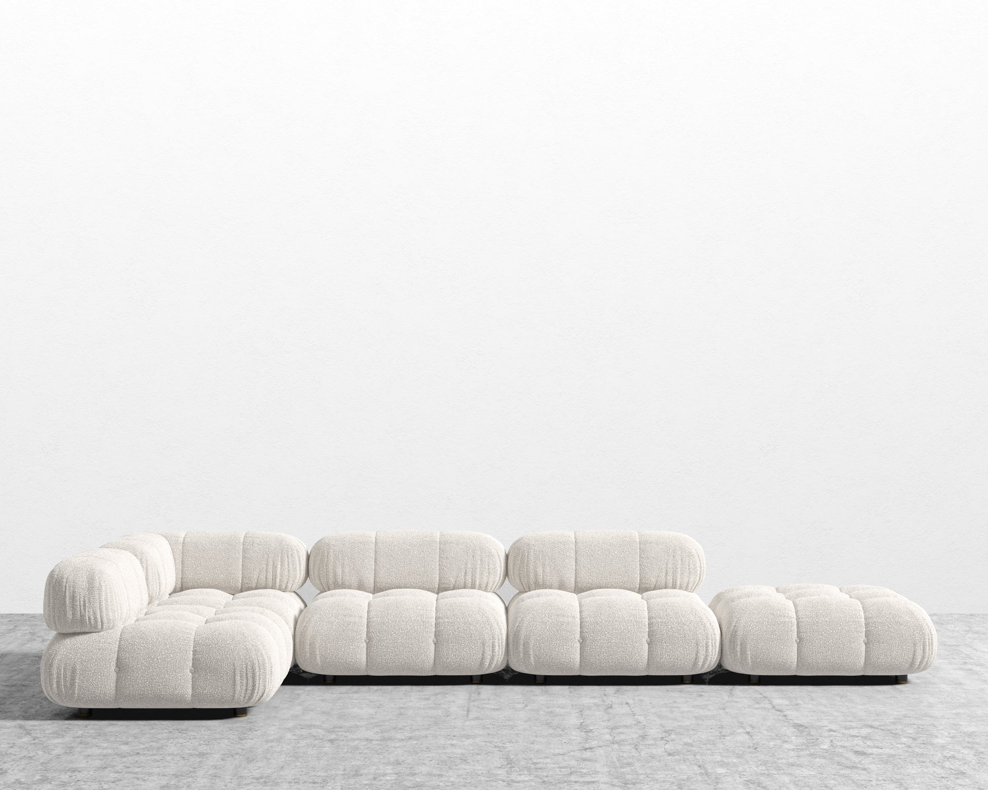 Belia Modular Sectional - Chatou Boucle - Pearl