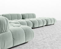 Belia Modular Sectional - Plush Velvet - Moonstone