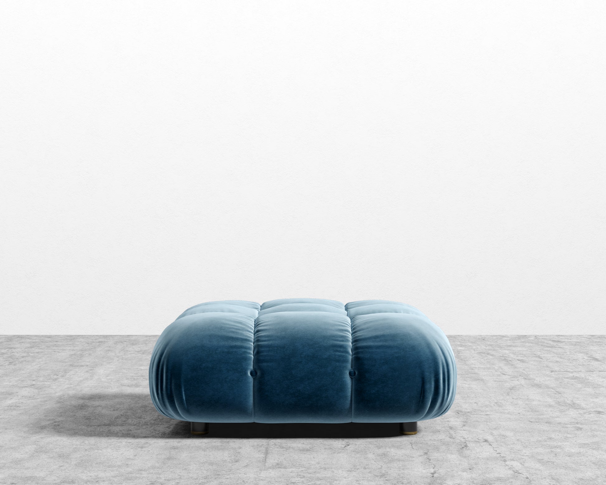 Belia Ottoman - Plush Velvet - Solstice