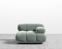 Belia Right Arm - Plush Velvet - Moonstone