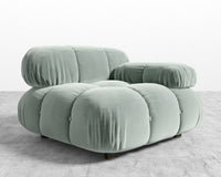 Belia Right Arm - Plush Velvet - Moonstone