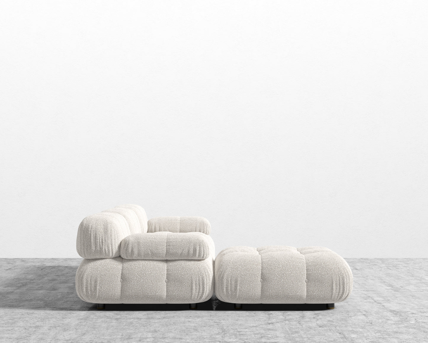 Belia Sectional Sofa - Chatou Boucle - Pearl