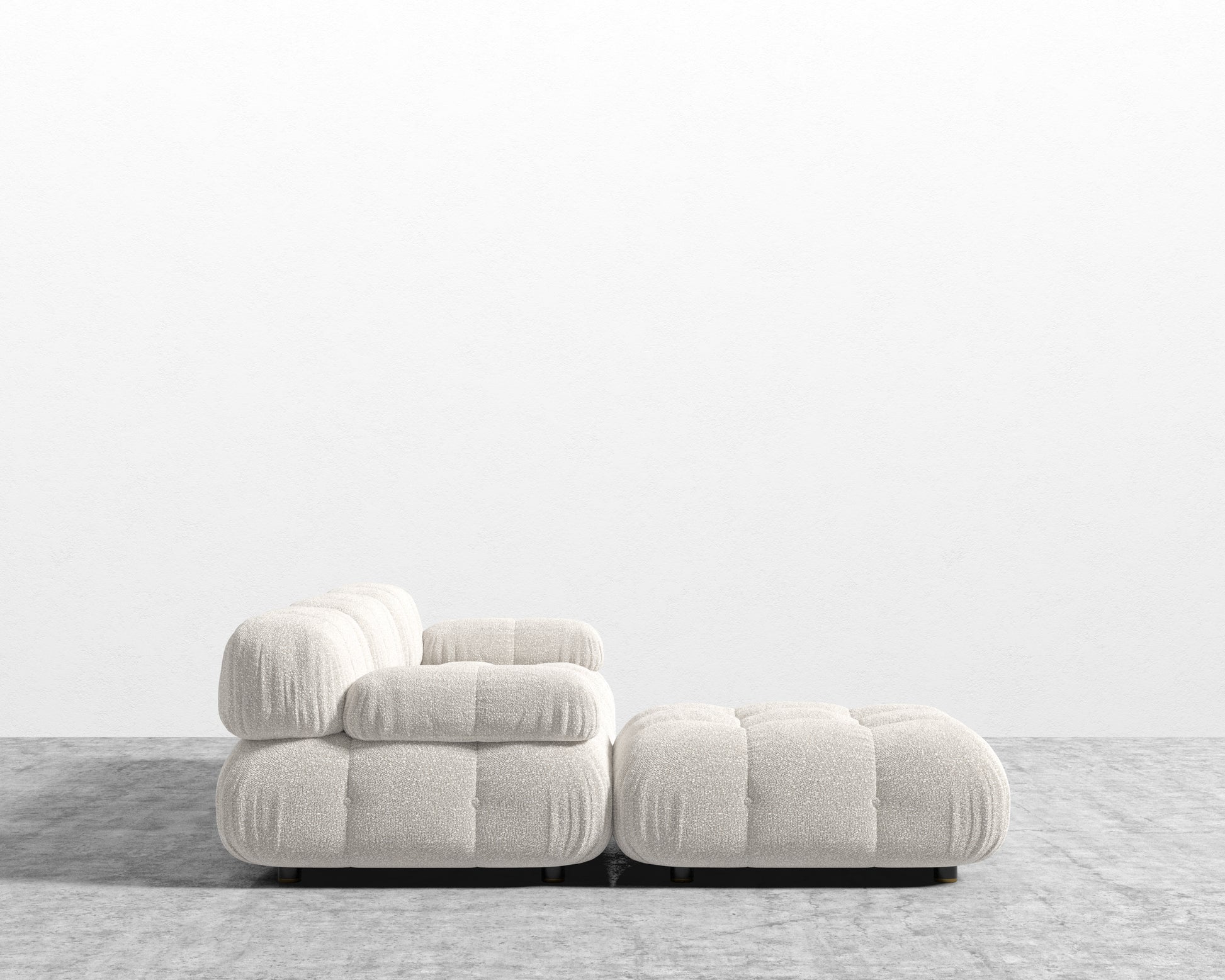 Belia Sectional Sofa - Chatou Boucle - Pearl