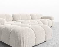 Belia Sectional Sofa - Chatou Boucle - Pearl