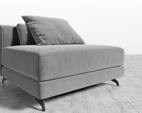 Berlin Armless - Plush Velvet - Glacier Grey 2022