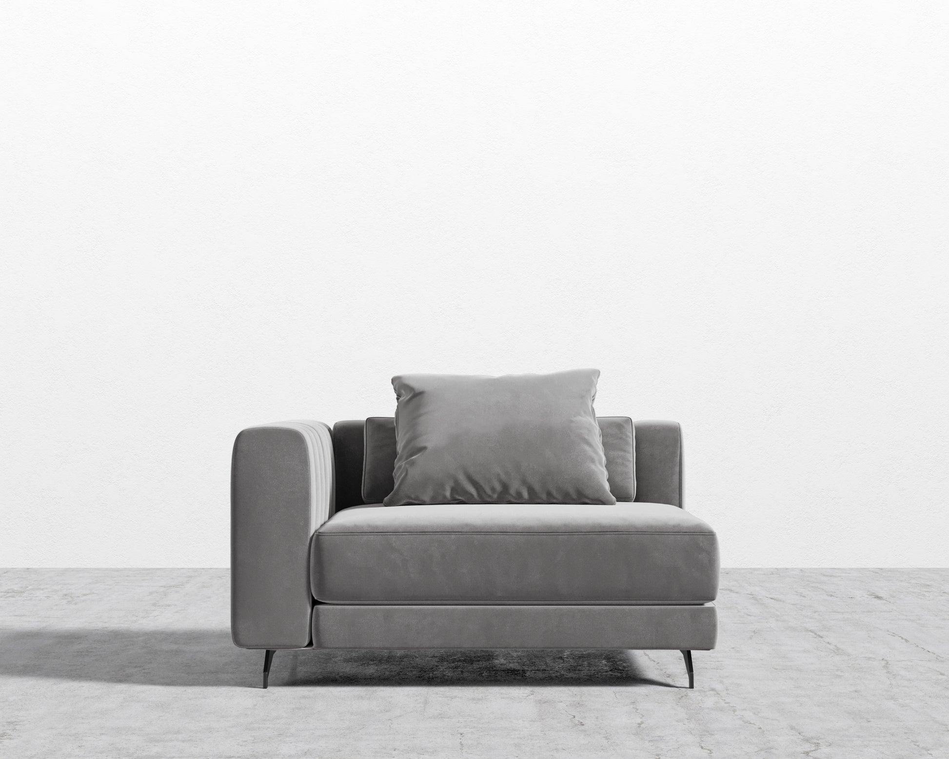 Berlin LHF Corner - Plush Velvet - Glacier Grey 2022